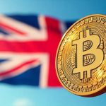 United Kingdom Flag with Bitcoin